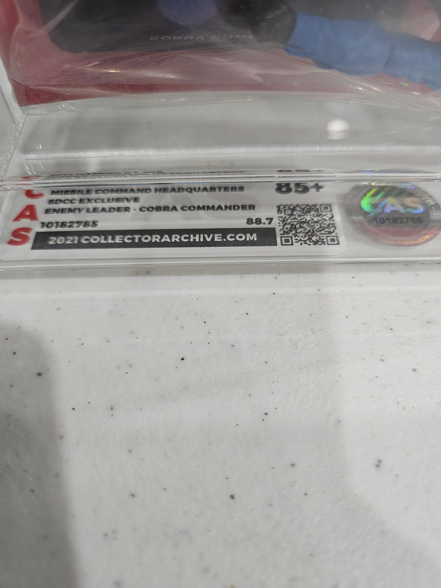 2017 Hasbro GI Joe Cobra Commander SDCC CAS 85+