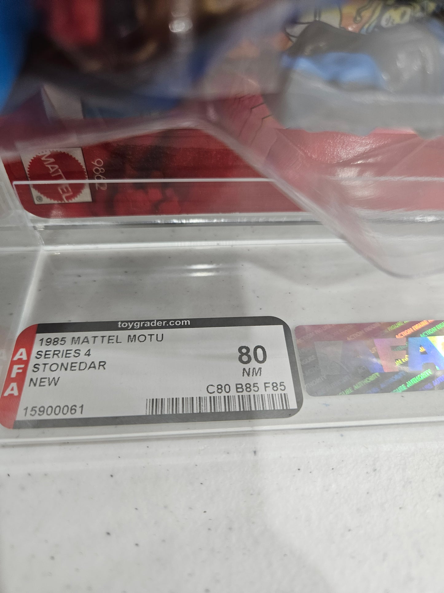 1985 Mattel MOTU Stonedar AFA 80 NM