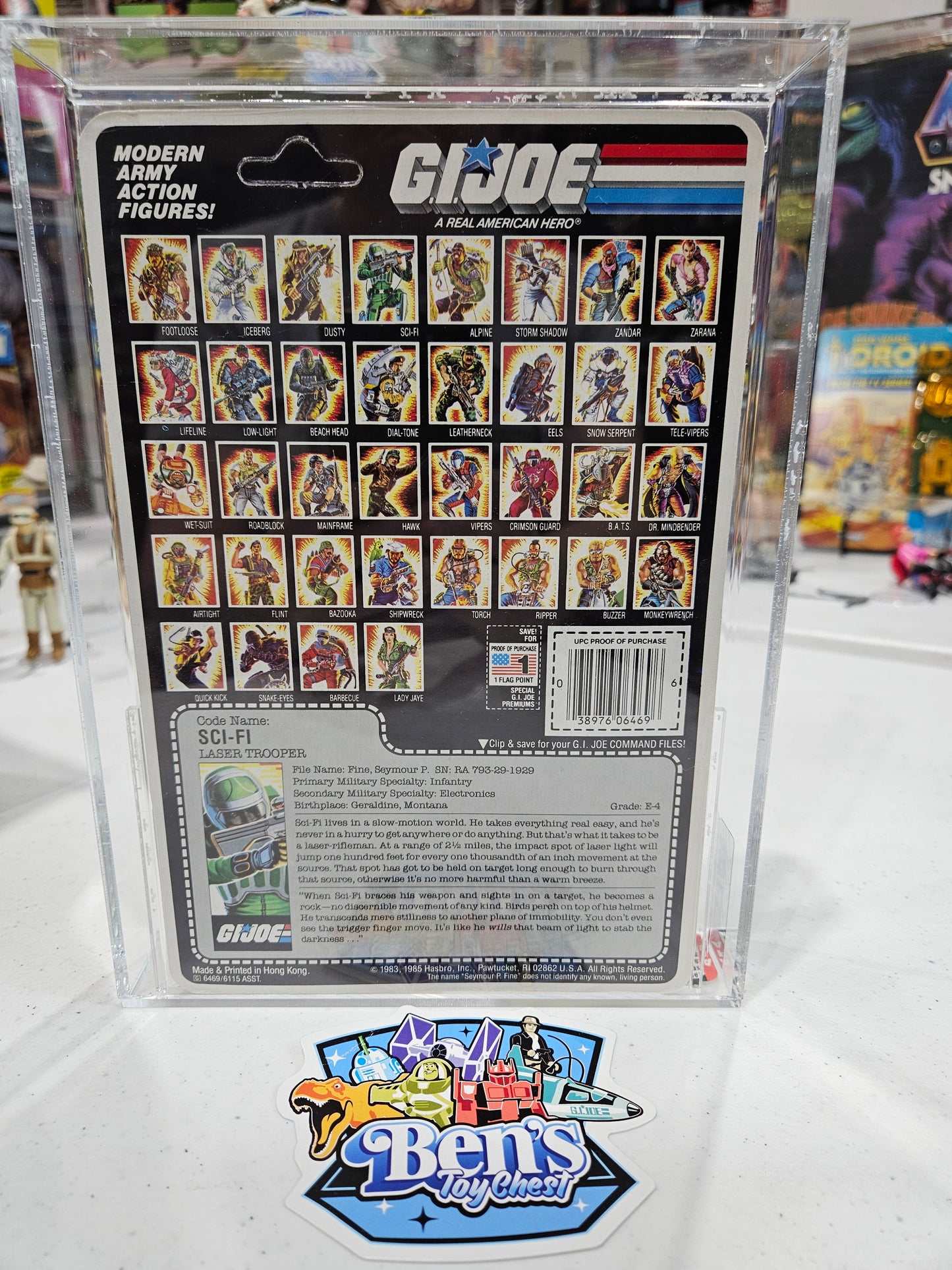 1986 Hasbro GI Joe Sci-Fi AFA 85 NM+