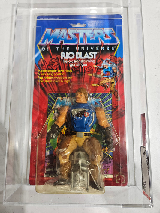 1986 Mattel MOTU Rio Blast AFA 80+ Y-NM