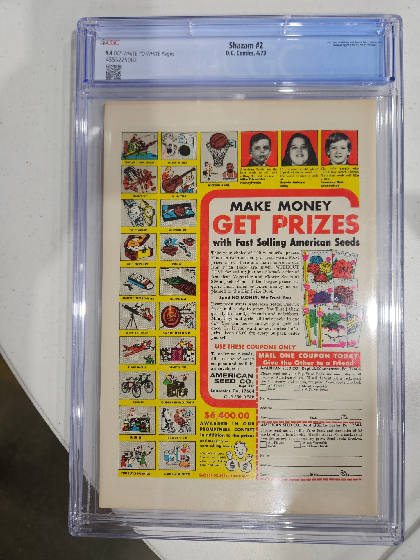 1973 DC Shazam #2 CGC 9.4