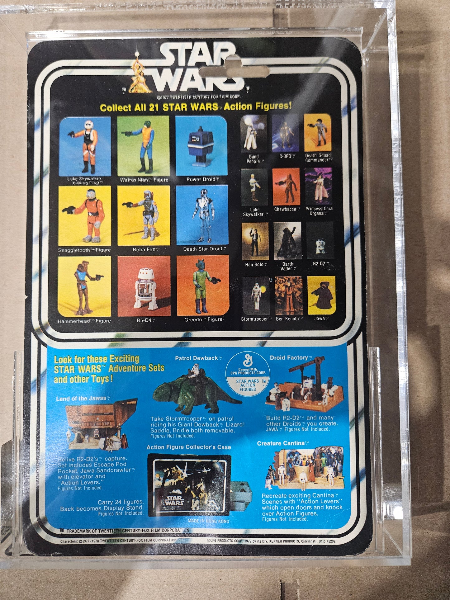 1979 Kenner Star Wars Luke Skywalker 21 Back AFA 80