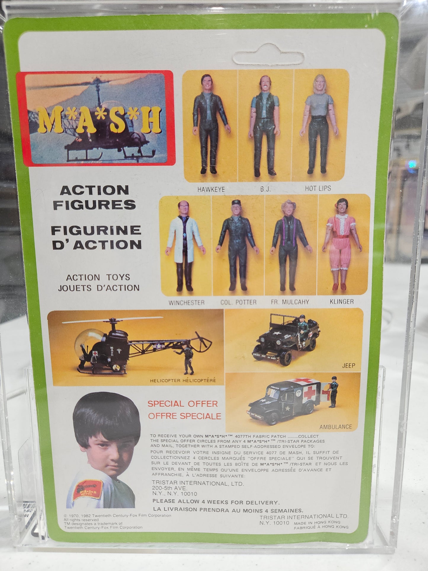 1982 Tristar M*A*S*H Winchester Canadian Card AFA 75