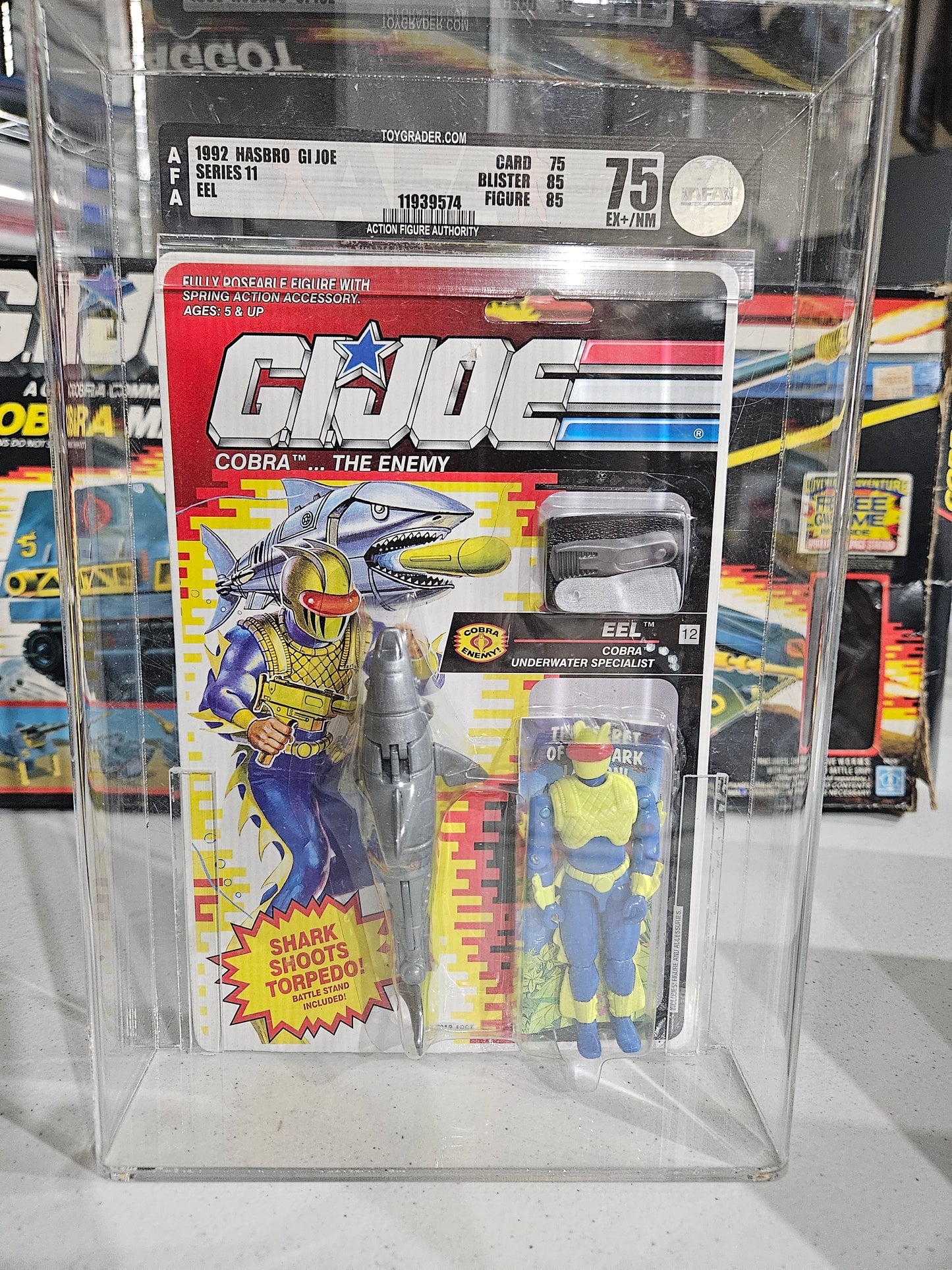 1992 Hasbro GI Joe Eel AFA 75