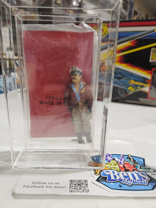 1985 Hasbro GI Joe Keel-Haul-Admiral Red Card CAS 80+