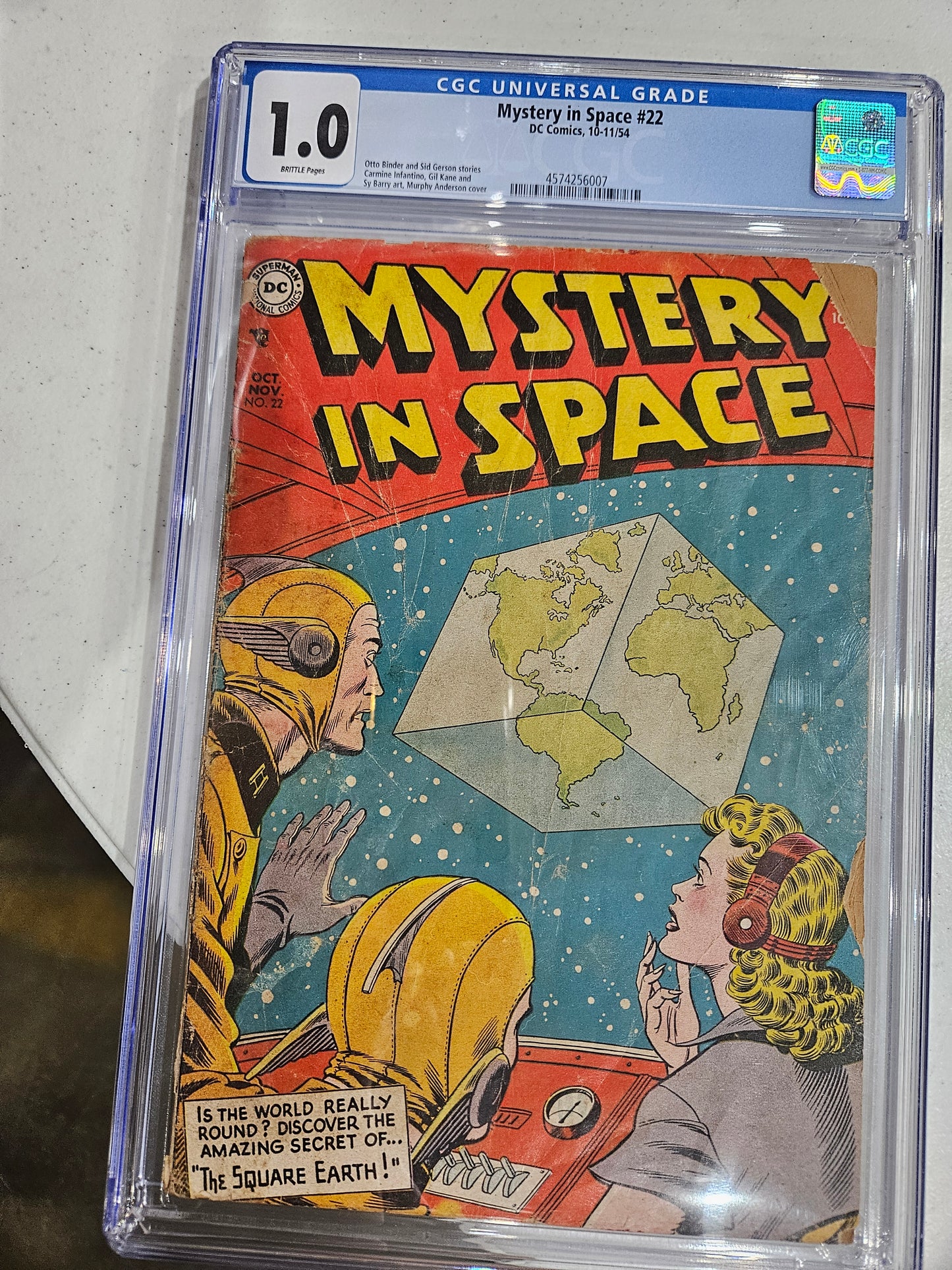 1954 DC Mystery In Space #22 CGC 1.0