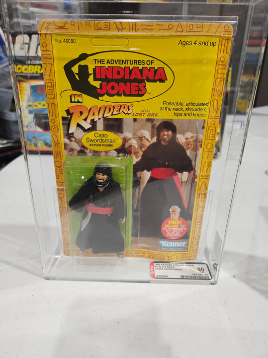 1982 Kenner Indiana Jones Cairo Swordsman AFA 80