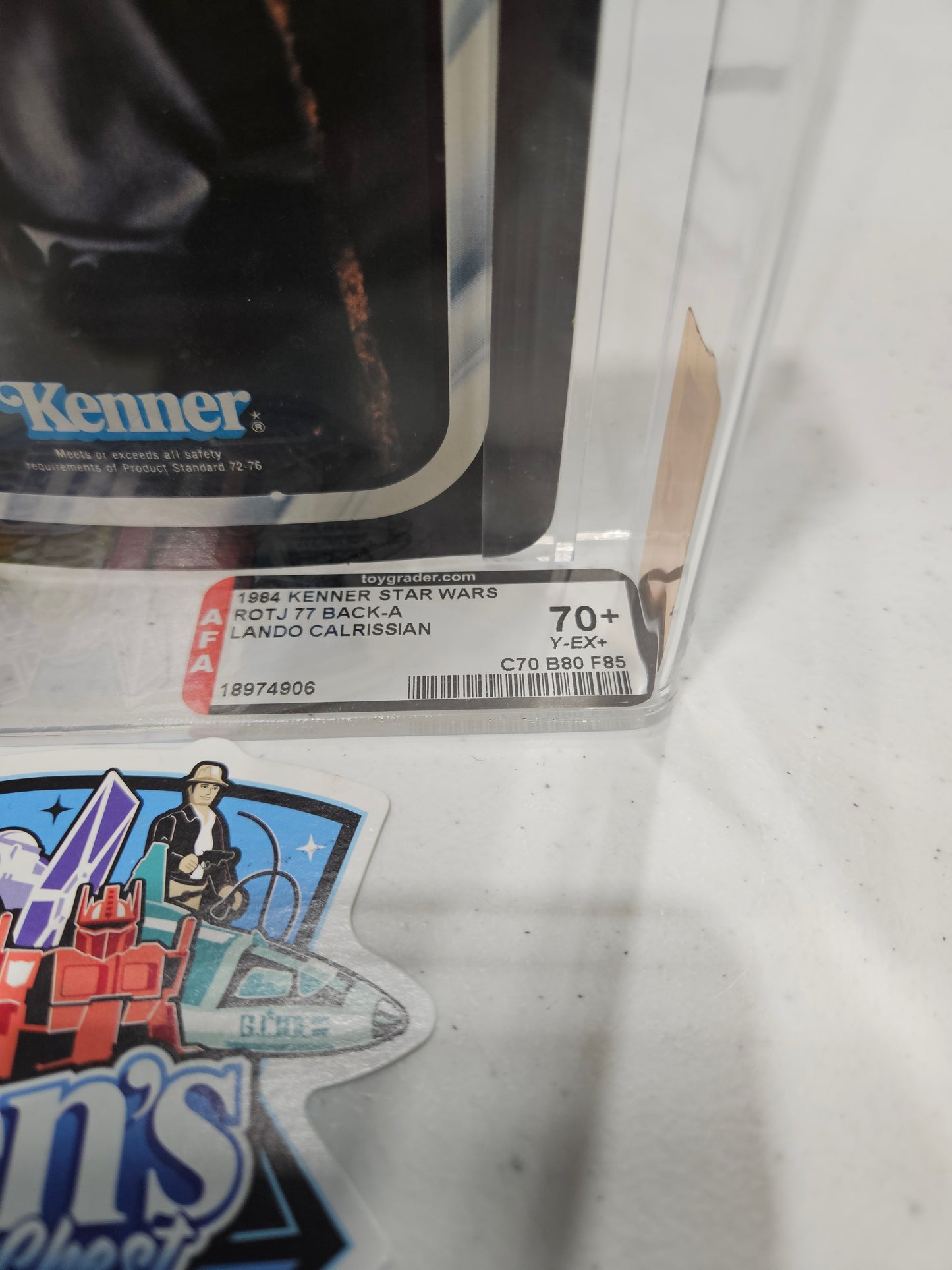 1984 Kenner Star Wars ROTJ Lando Calrissian AFA 70+