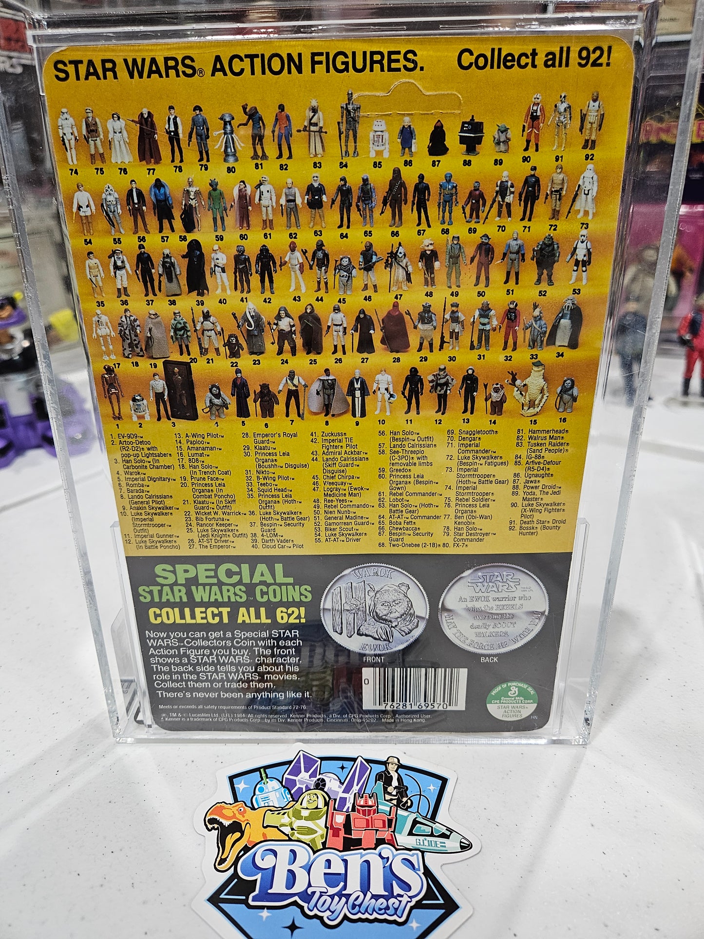 1985 Kenner Star Wars POTF Luke (Battle Poncho) AFA 80 Y-NM