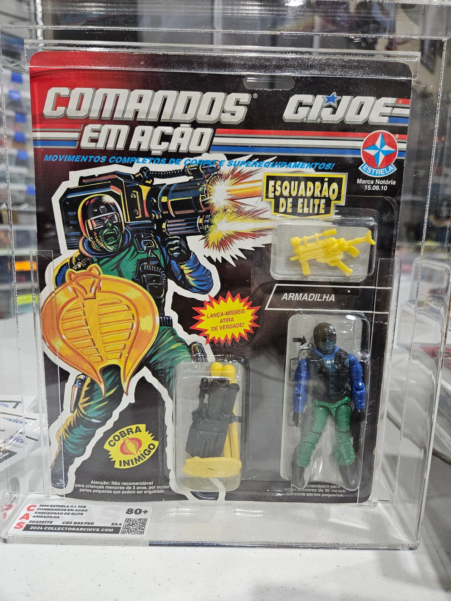 1995 Estrela GI Joe Commandos Em Acao Armadilha CAS 80+