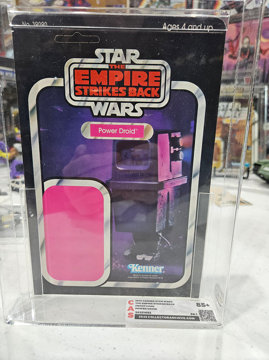 1980 Kenner Star Wars Power Droid Proof Card CAS 85+