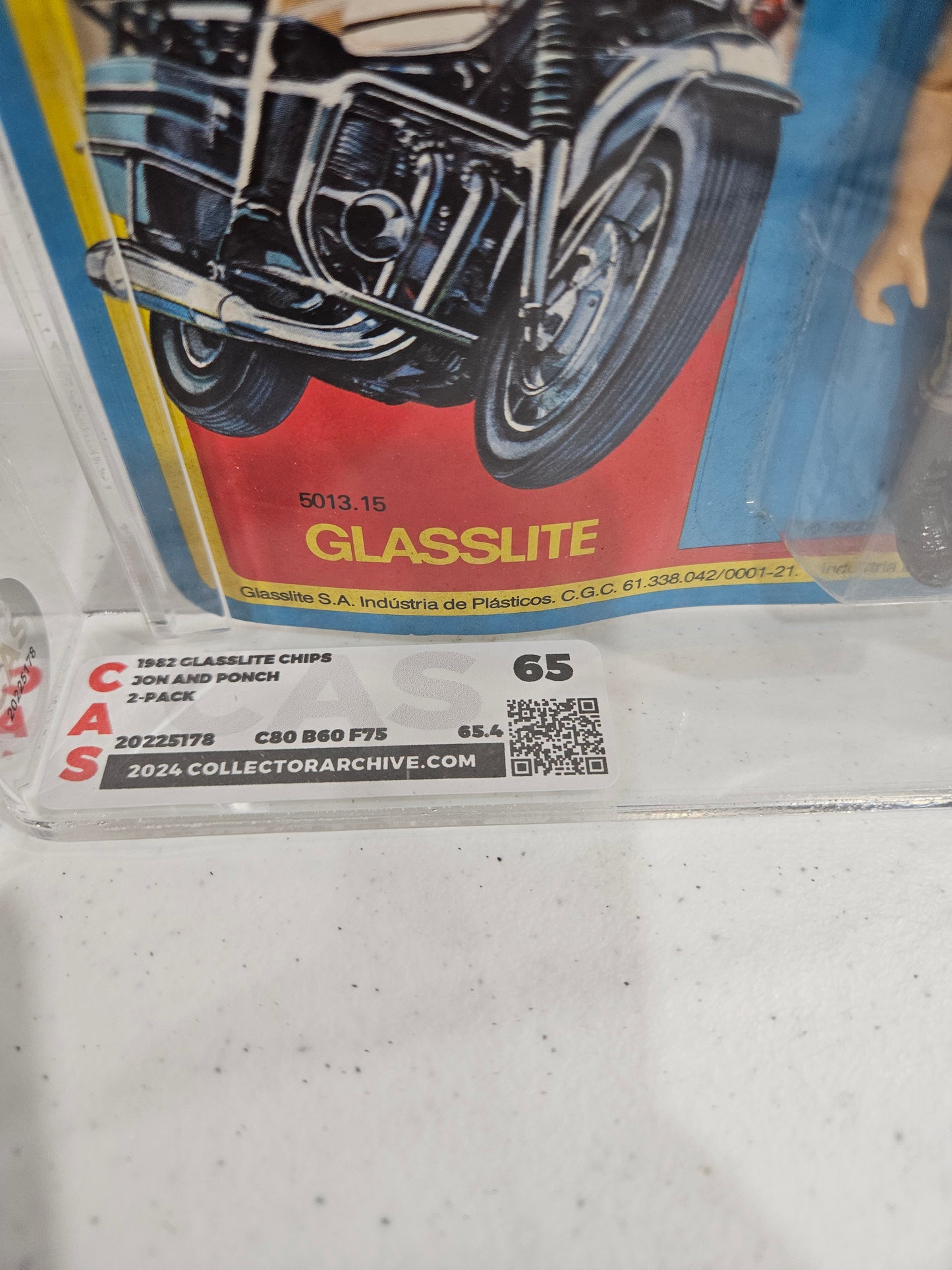 1982 Glasslite Chips Jon & Ponch CAS 65