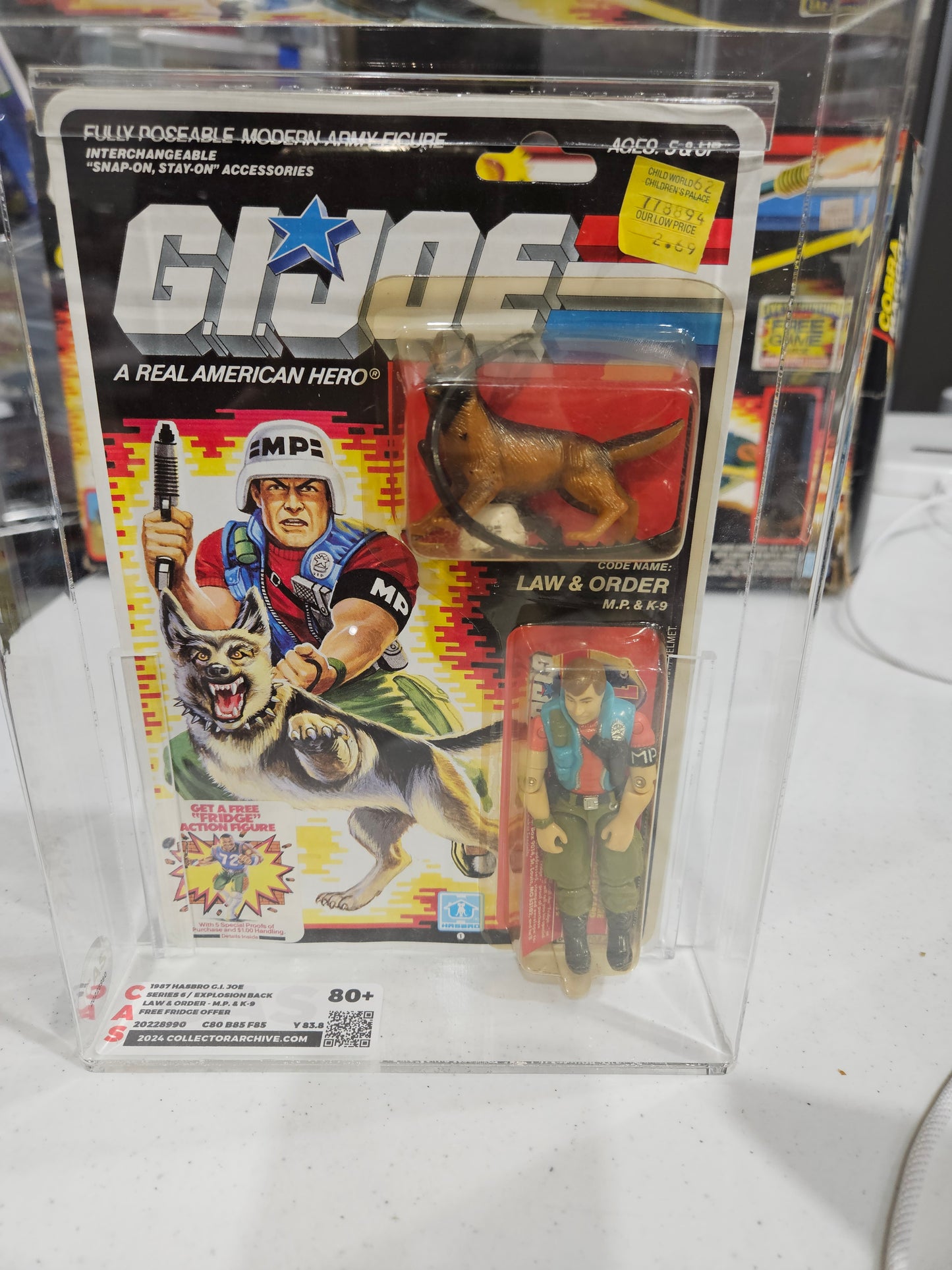 1987 Hasbro GI Joe Law & Order CAS 80+