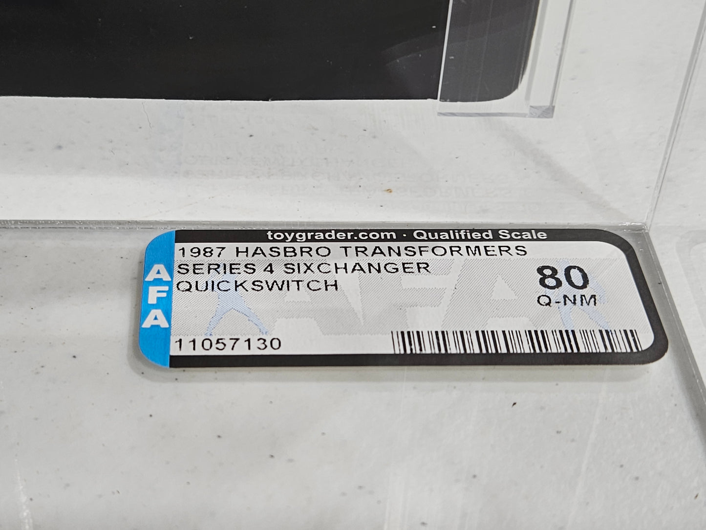 1987 Hasbro Transformers Quickswitch AFA 80 Q-NM