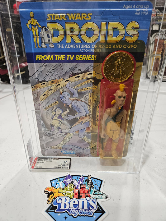 1985 Kenner Star Wars Droids Kez-Iban AFA 90 Y-NM+/MT