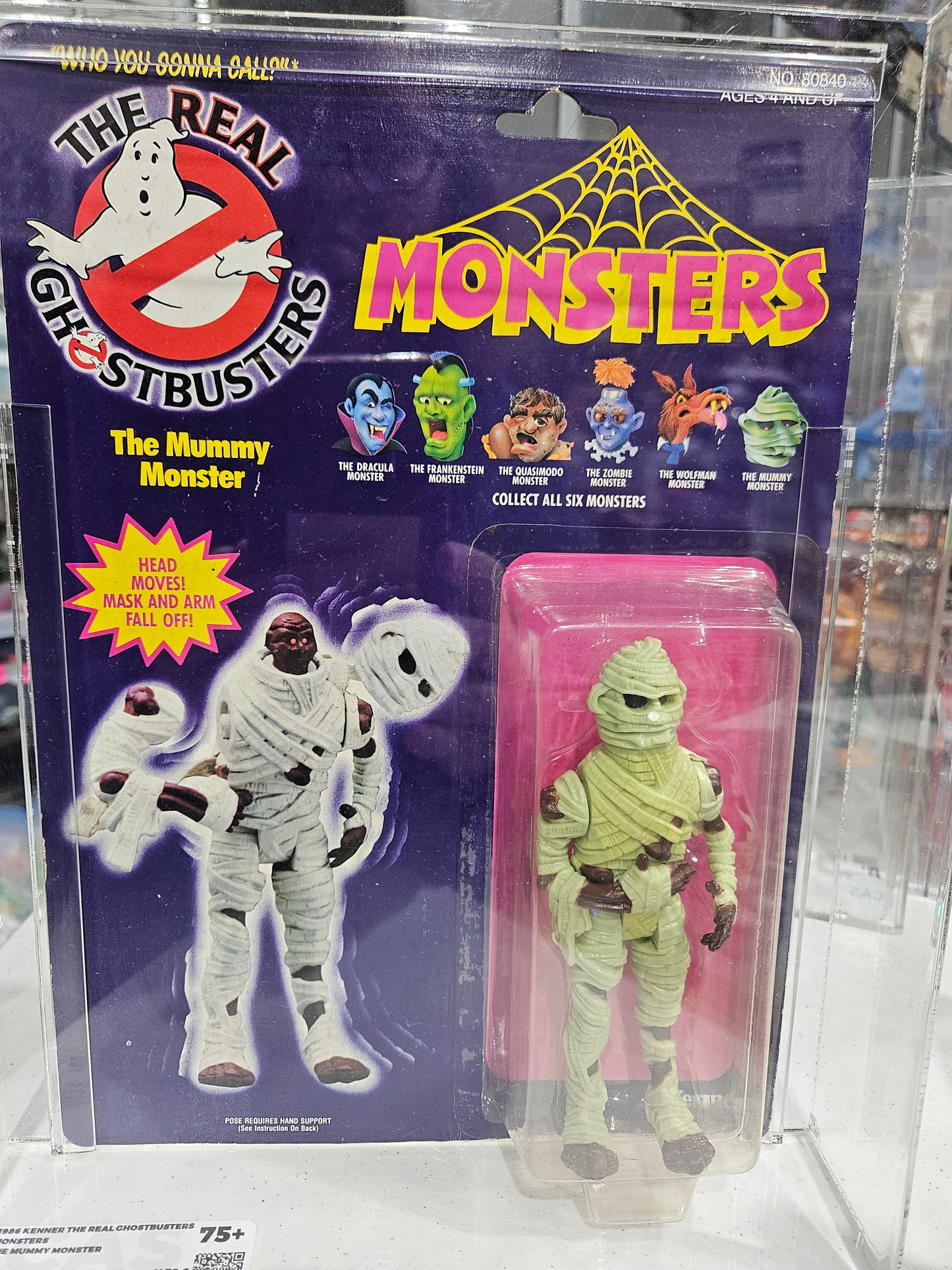 1986 Kenner The Real Ghostbusters The Mummy Monster CAS 75+