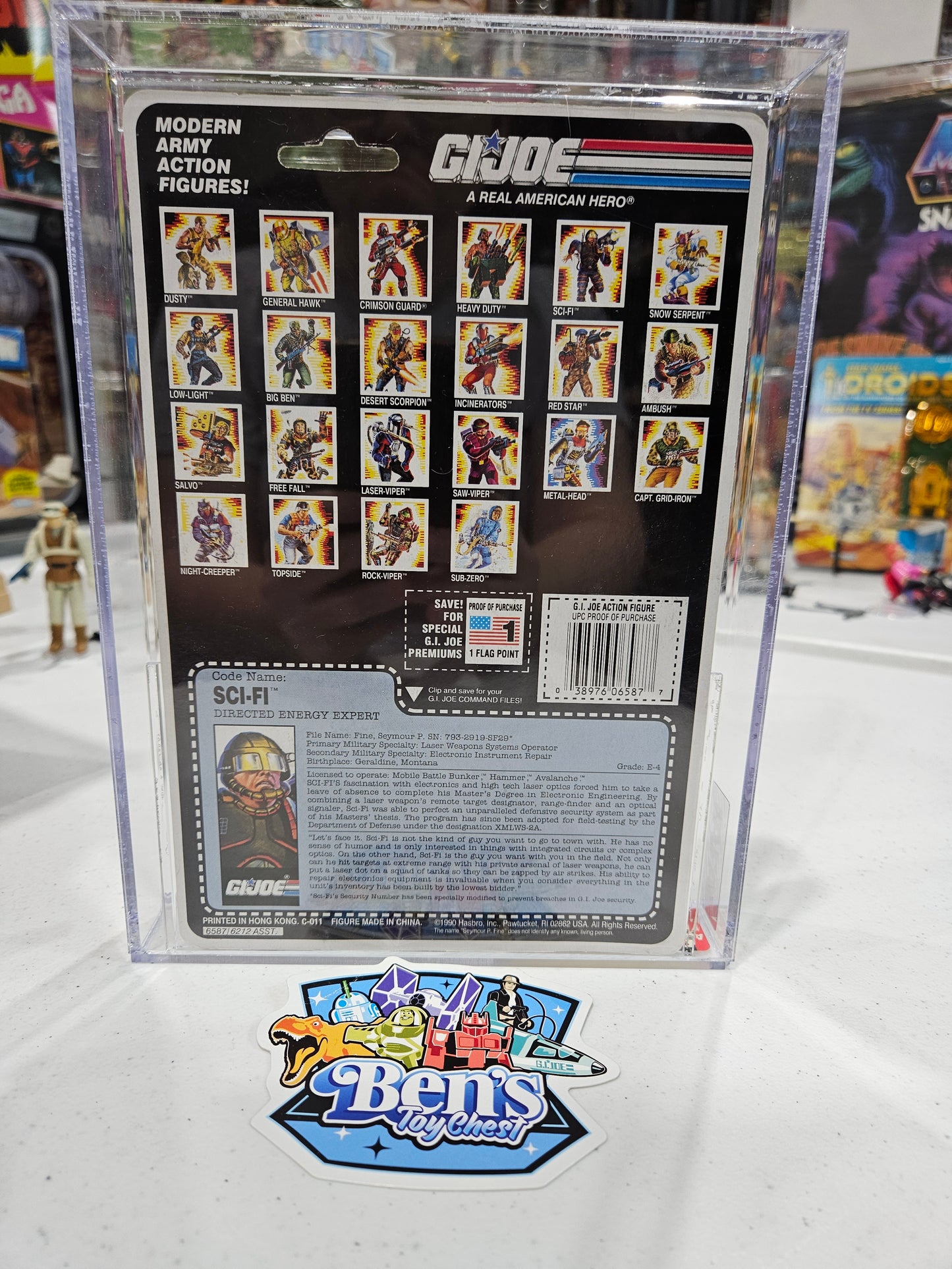 1991 Hasbro GI Joe Sci-Fi AFA 85 NM+