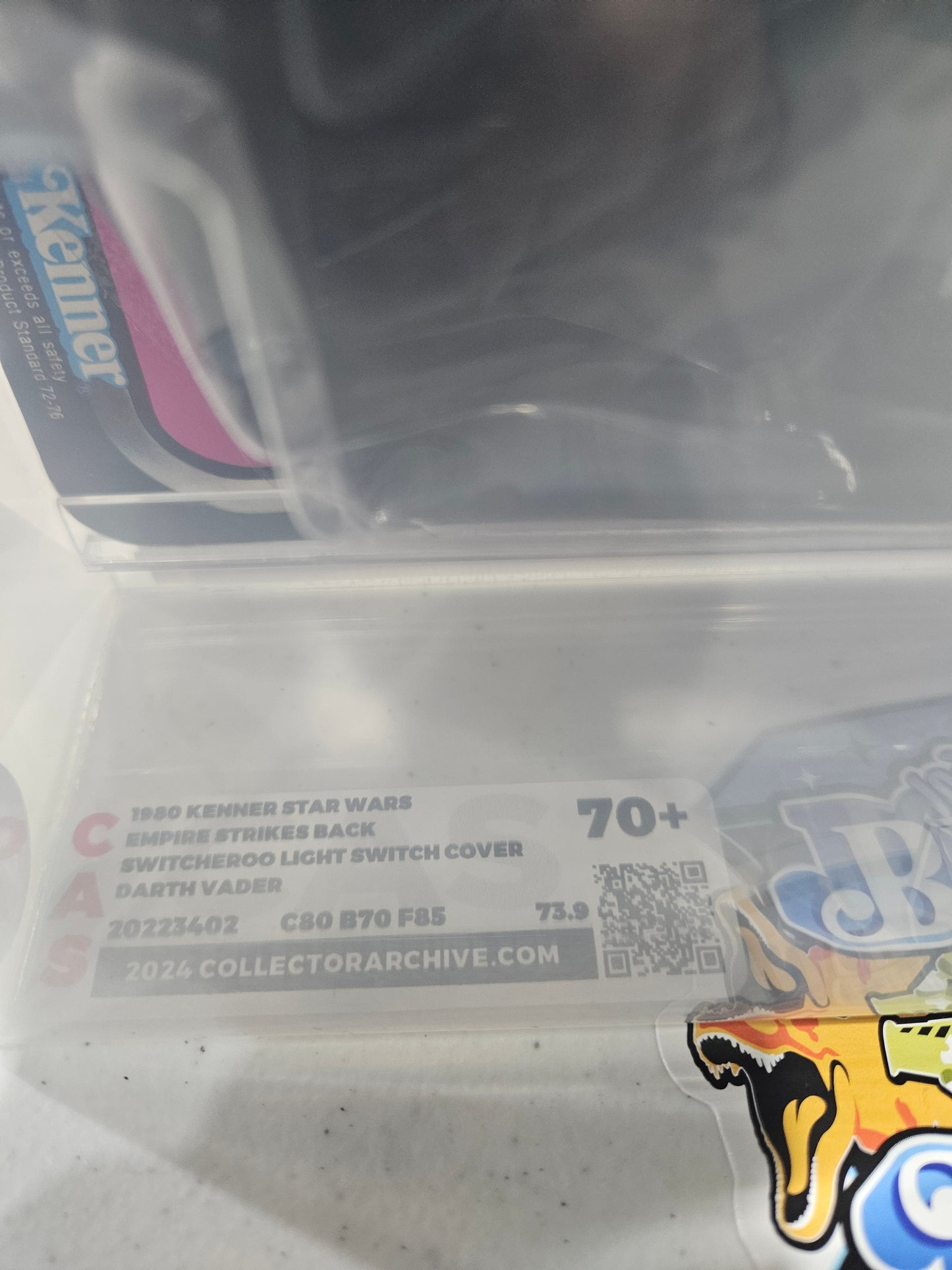 1980 Kenner Star Wars Switcheroo Light Switch Cover Darth Vader CAS 70+