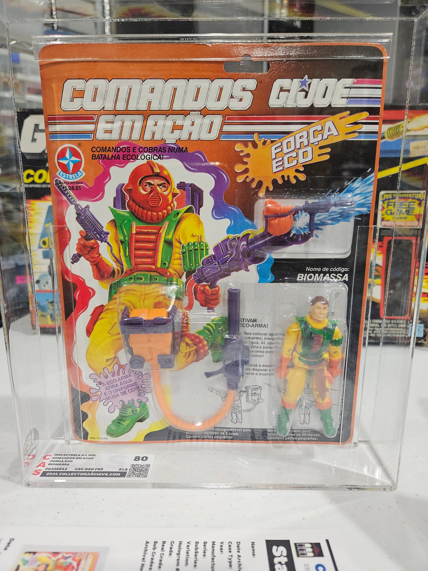 1993 Estrela GI Joe Forca Eco Biomassa CAS 80