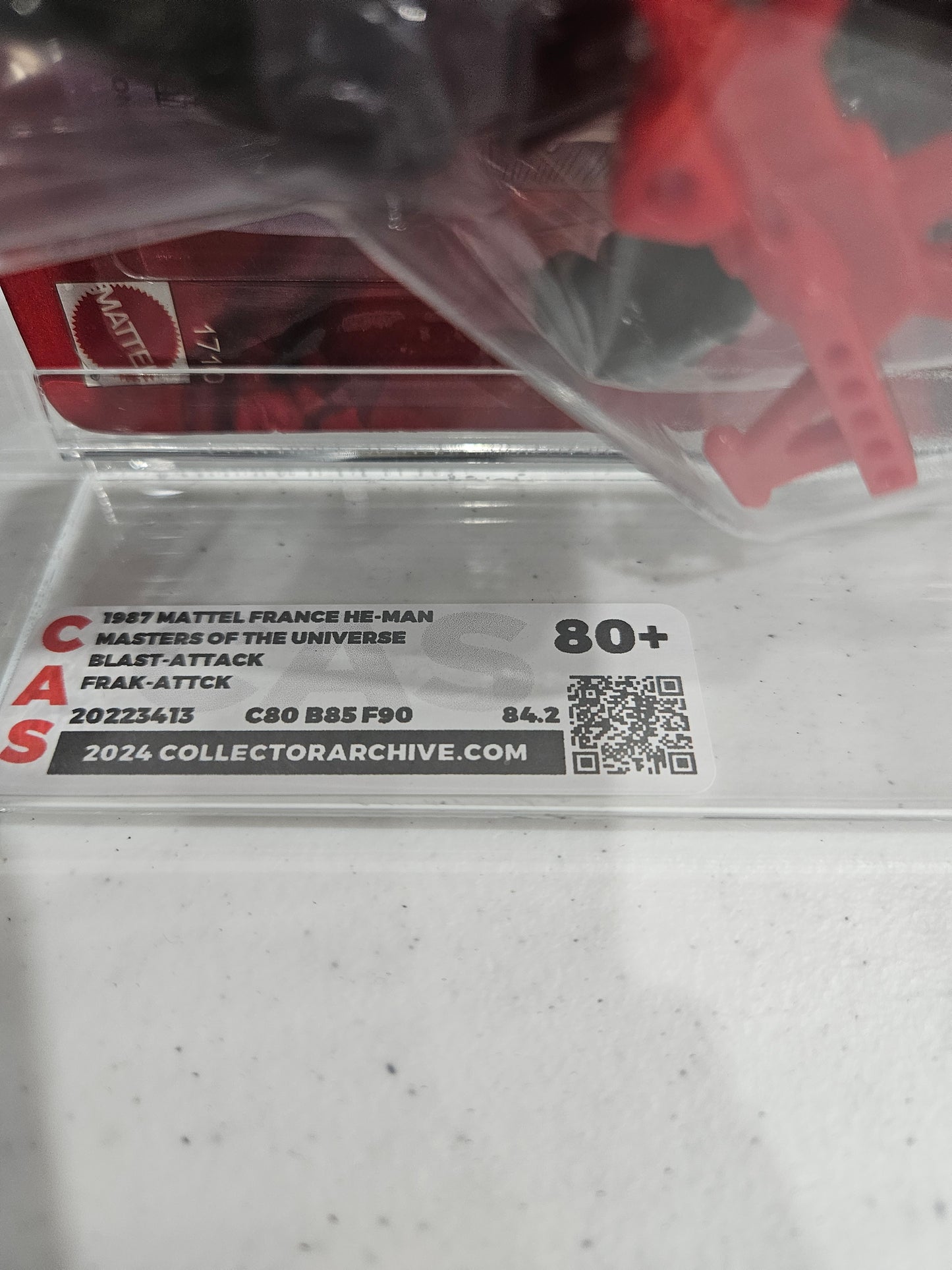 1987 Mattel France He-Man Blast-Attack CAS 80+