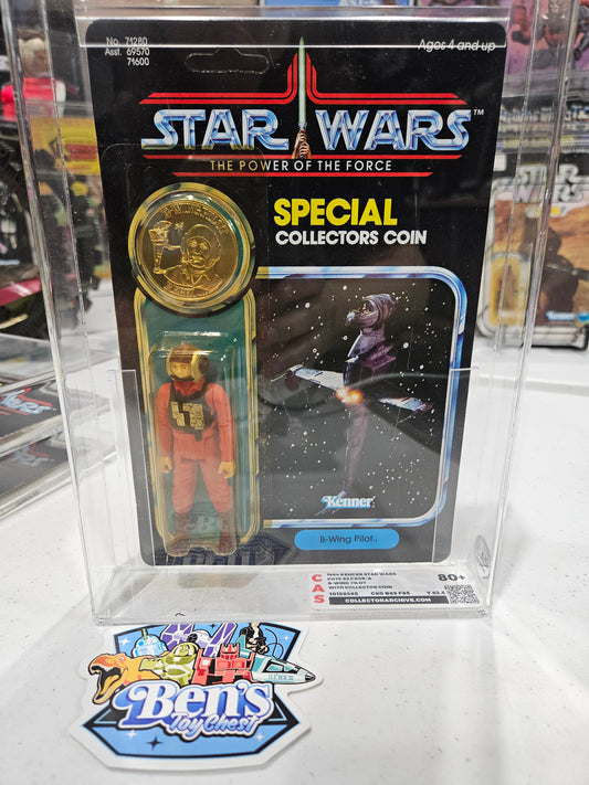 1984 Kenner Star Wars POTF B-Wing Pilot CAS 80+