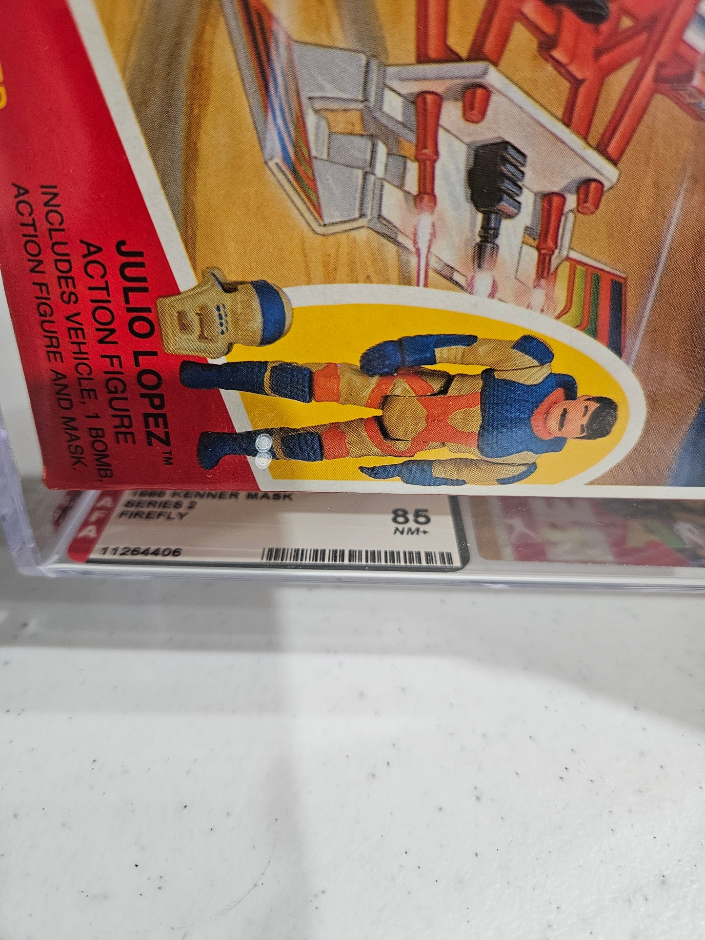 1986 Kenner MASK Firefly AFA 85 NM+