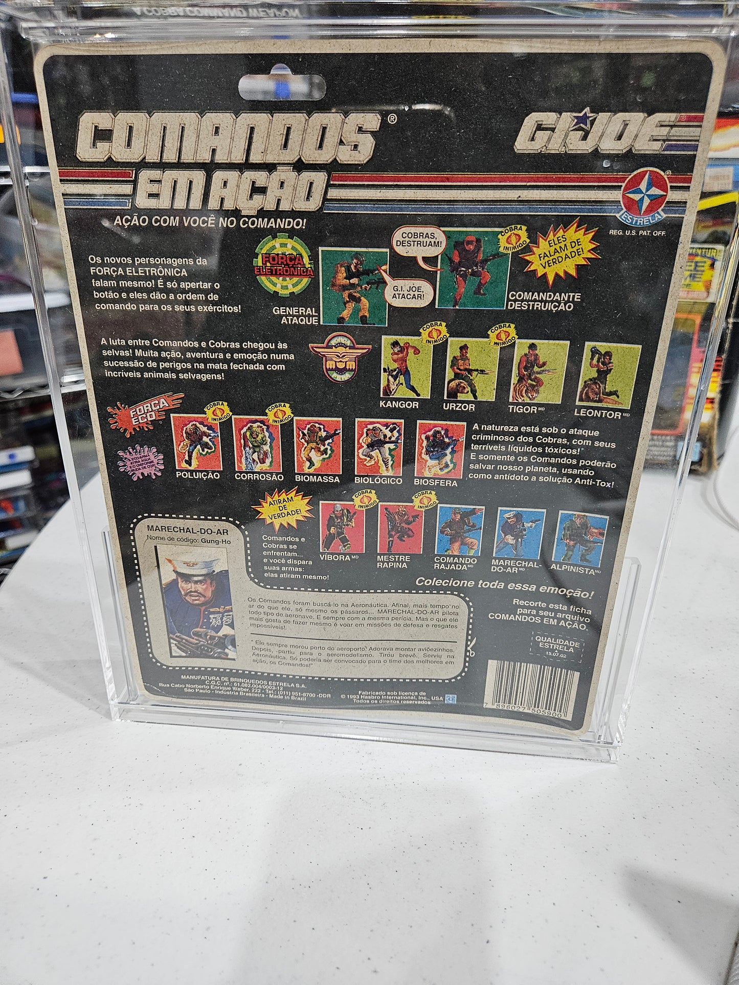 1993 Estrela Comandos Em Acao GI Joe Marechal-Do-Ar Gung Ho