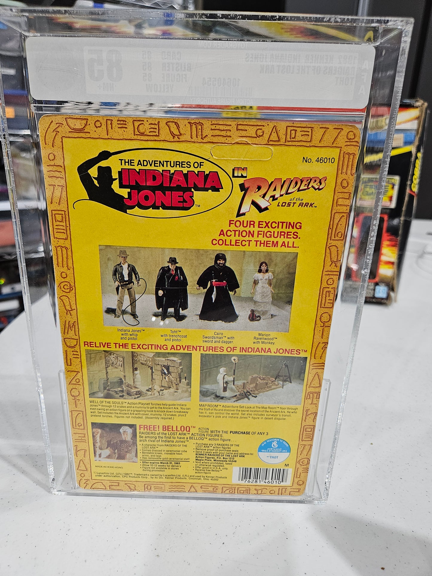 1982 Kenner Indiana Jones ROTLA TOHT AFA 85