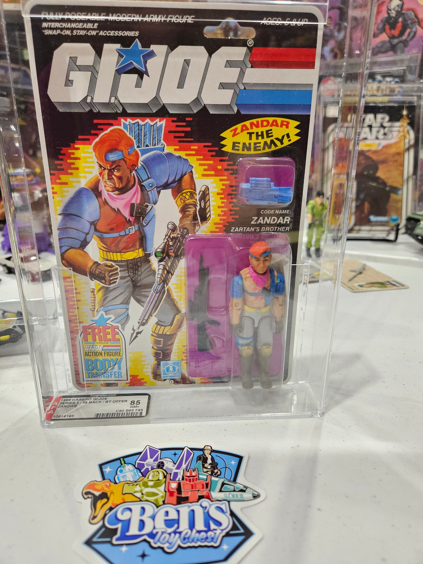 1986 Hasbro GI Joe Zandar AFA 85 NM+