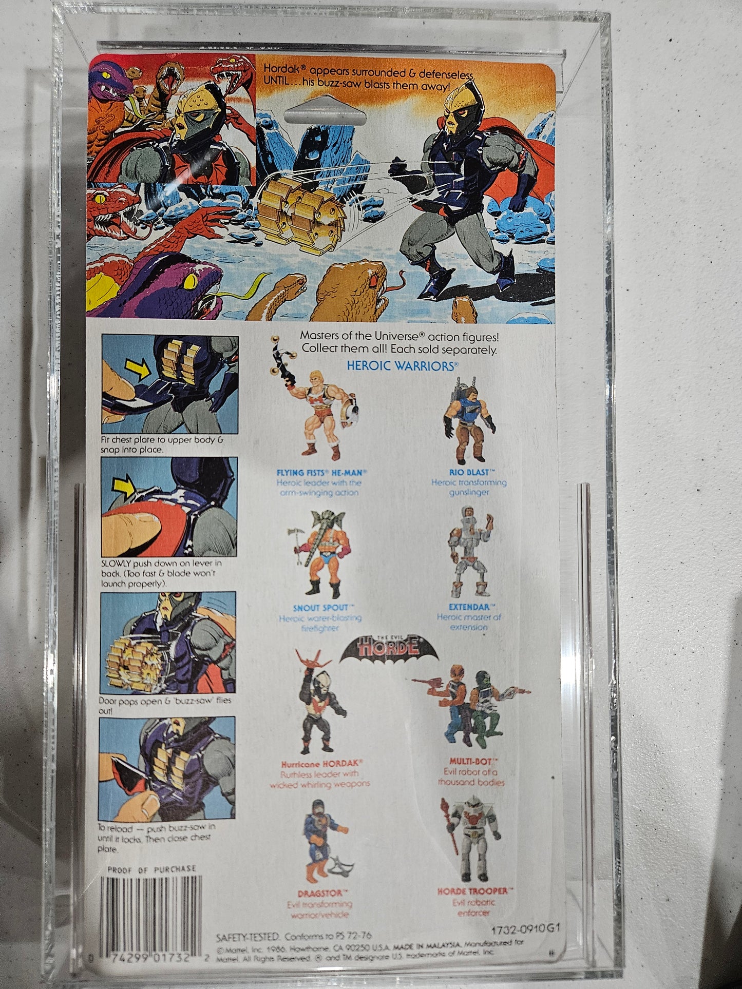 1987 Mattel MOTU Buzz-Saw Hordak CAS 80