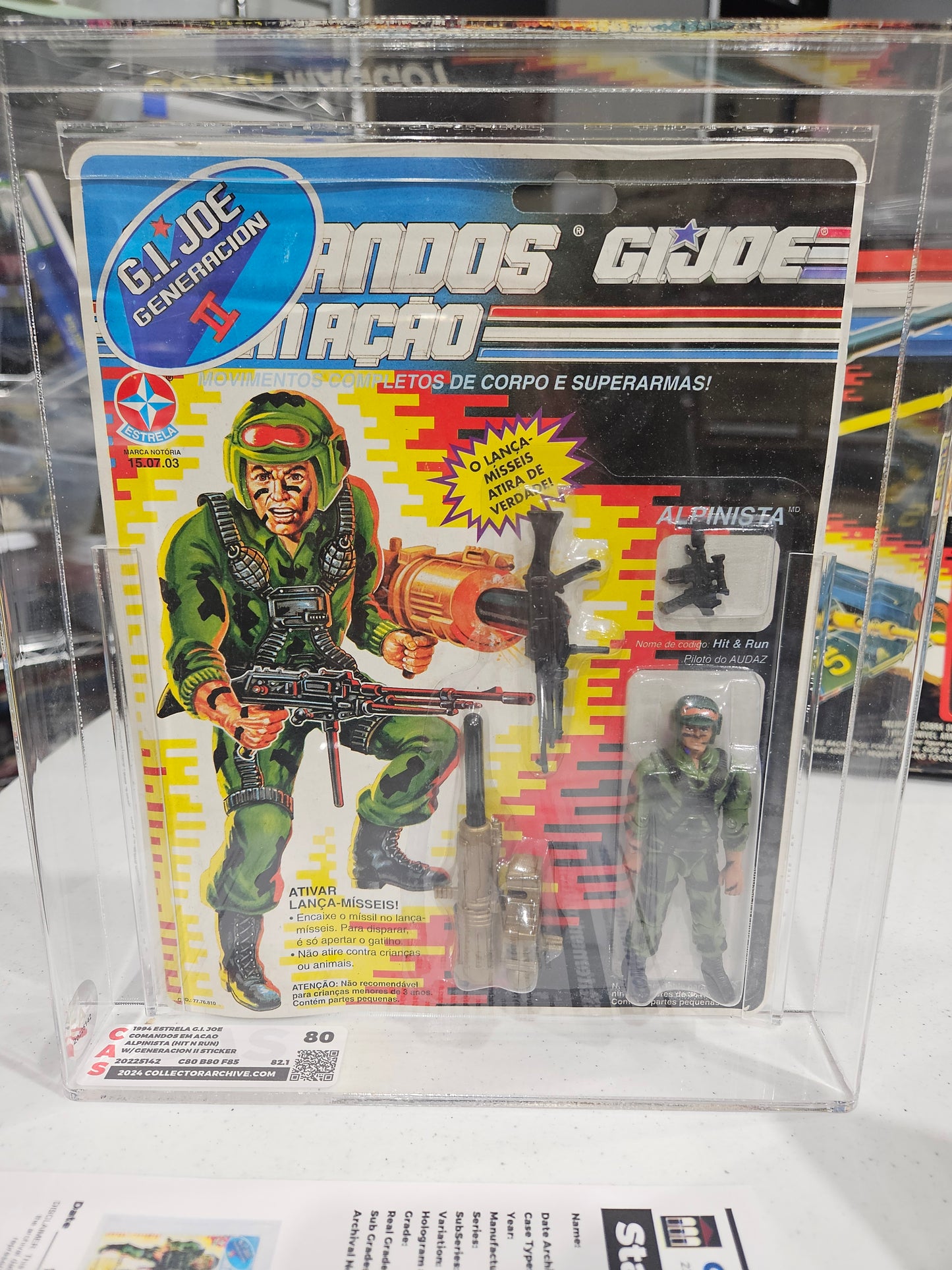 1994 Estrela GI Joe Alpinista (Hit N Run) CAS 80