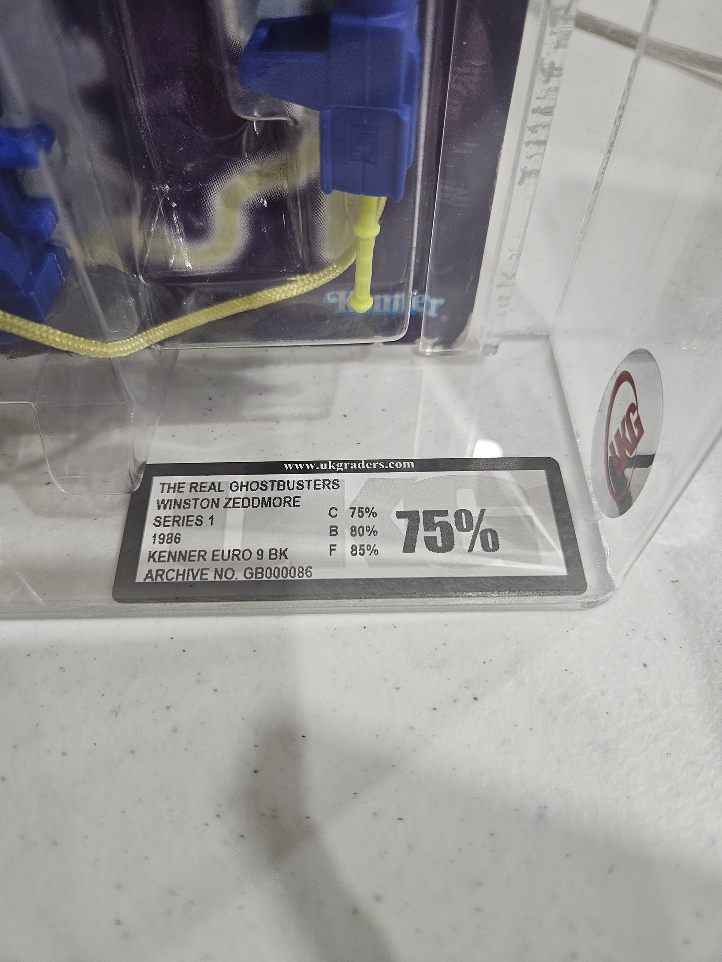 1986 Kenner The Real Ghostbusters Winston Zeddmore UKG 75%
