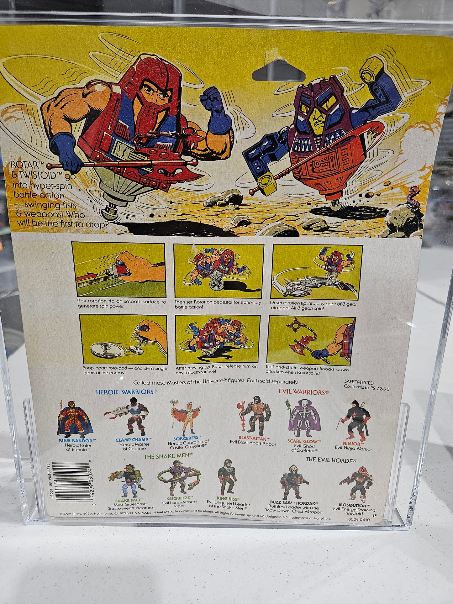 1987 Mattel MOTU Rotar AFA 60 EX