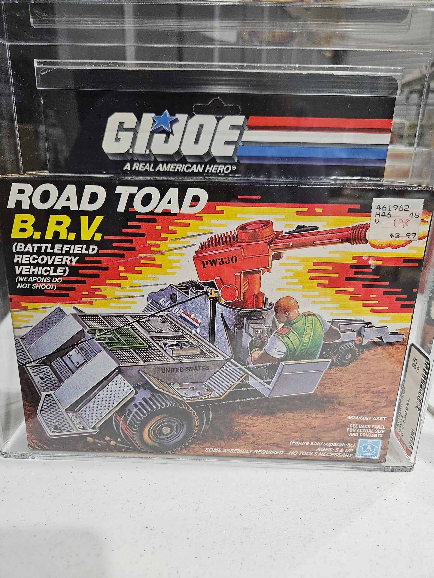 1987 Hasbro GI Joe Road Toad BRV AFA 85