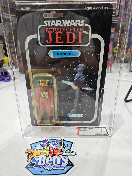 1983 Kenner Star Wars ROTJ B-Wing Pilot AFA 70
