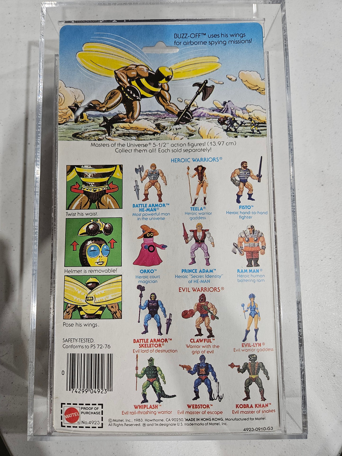 1984 Mattel MOTU Buzz-Off AFA 80 NM