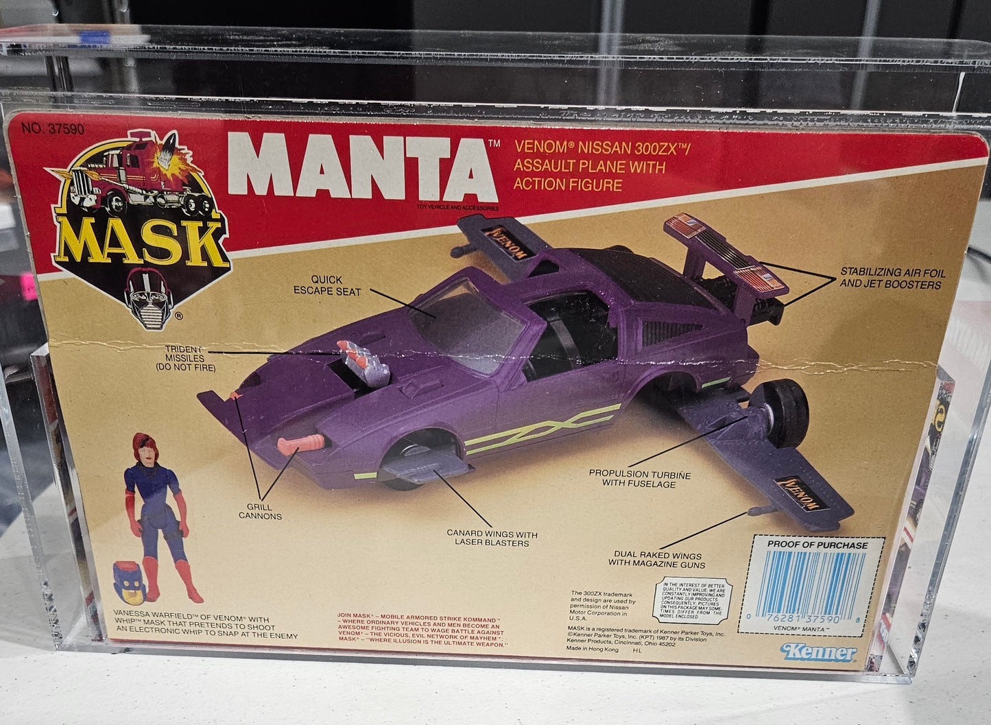1987 Kenner MASK Manta AFA 80 NM