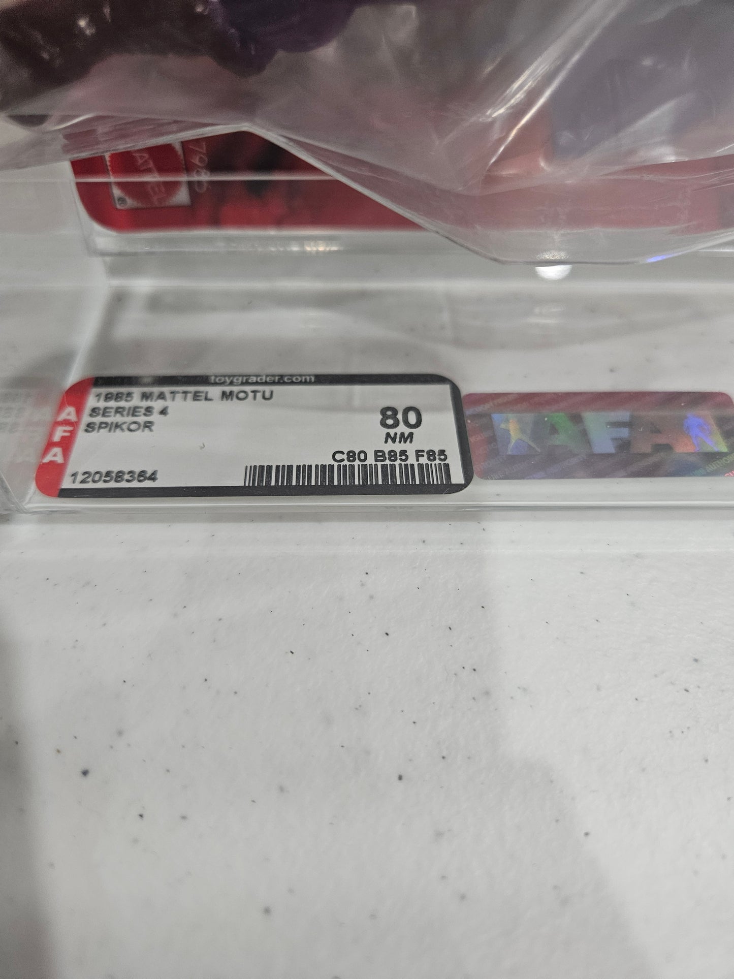 1985 Mattel MOTU Spikor AFA 80 NM