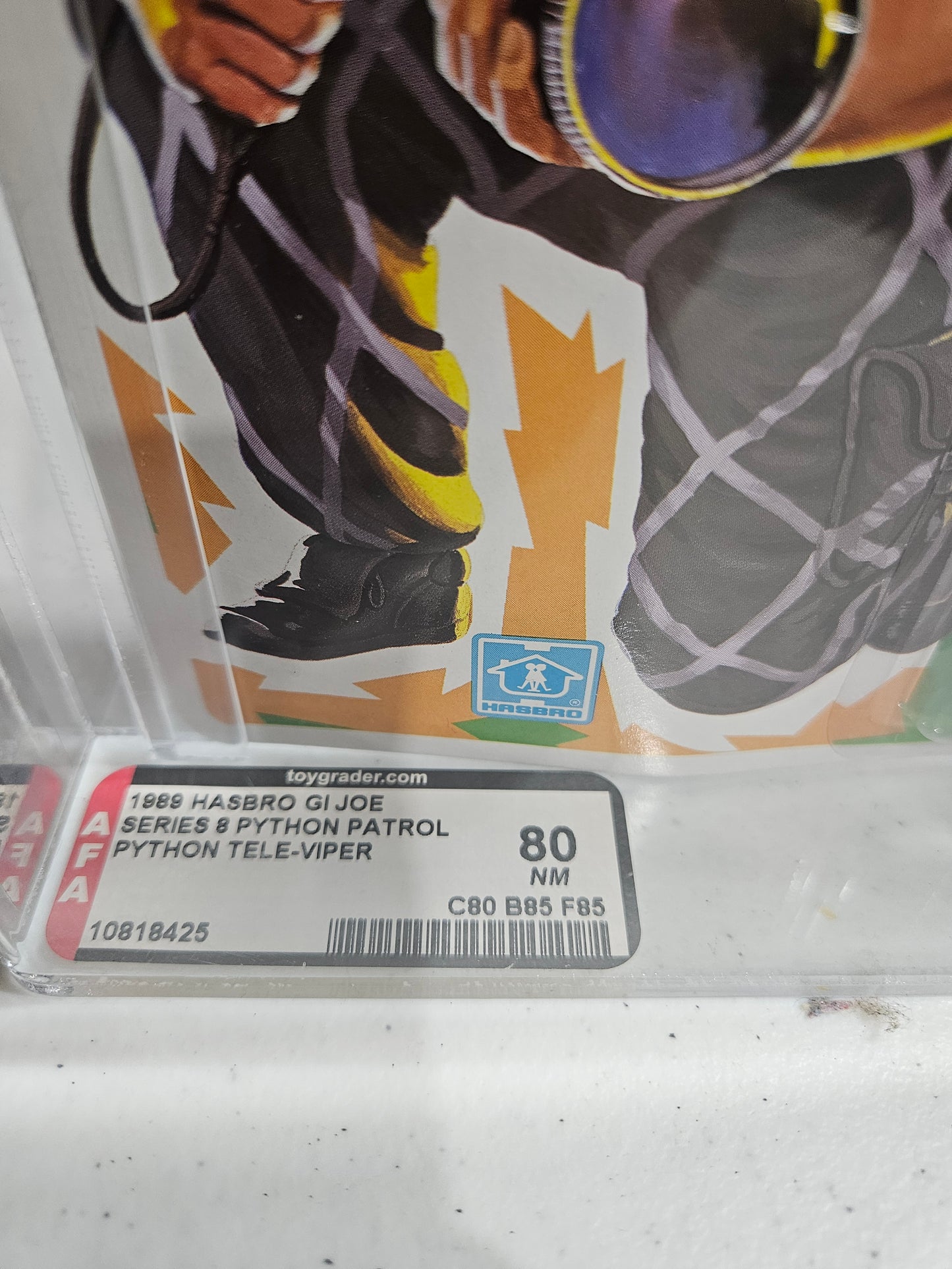 1989 Hasbro GI Joe Python Tele-Viper AFA 80 NM