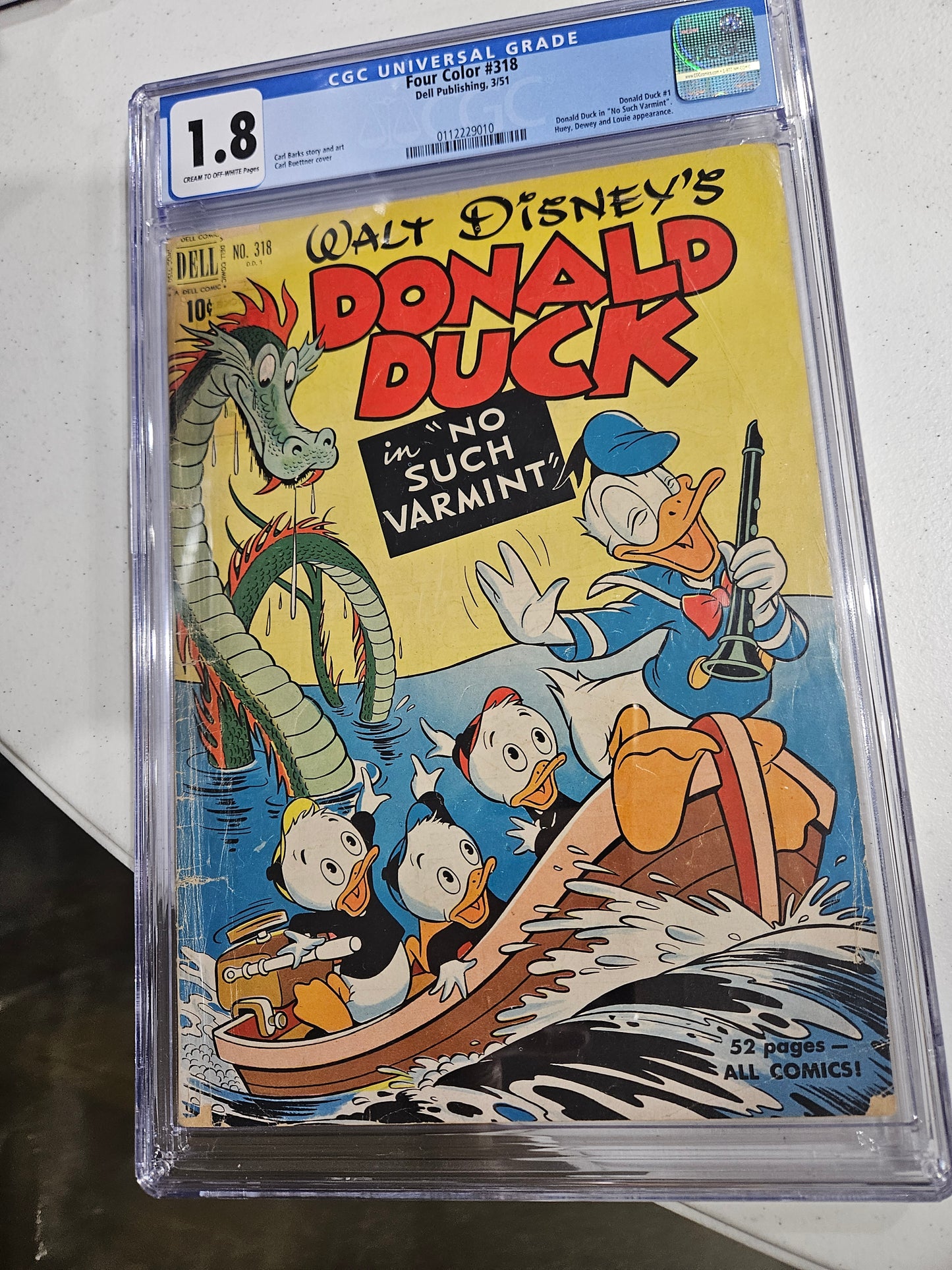 1951 Dell Disney Donald Duck CGC 1.8