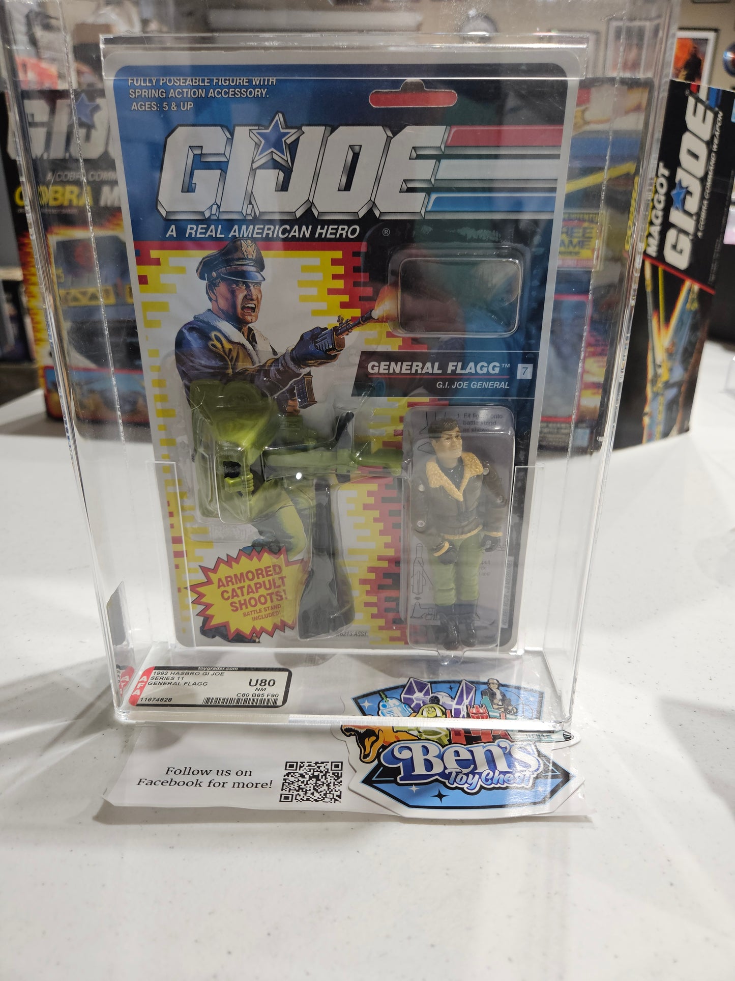 1992 Hasbro GI Joe General Flagg AFA U80