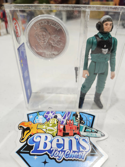 1985 Kenner Star Wars A-Wing Pilot Loose UKG U90%