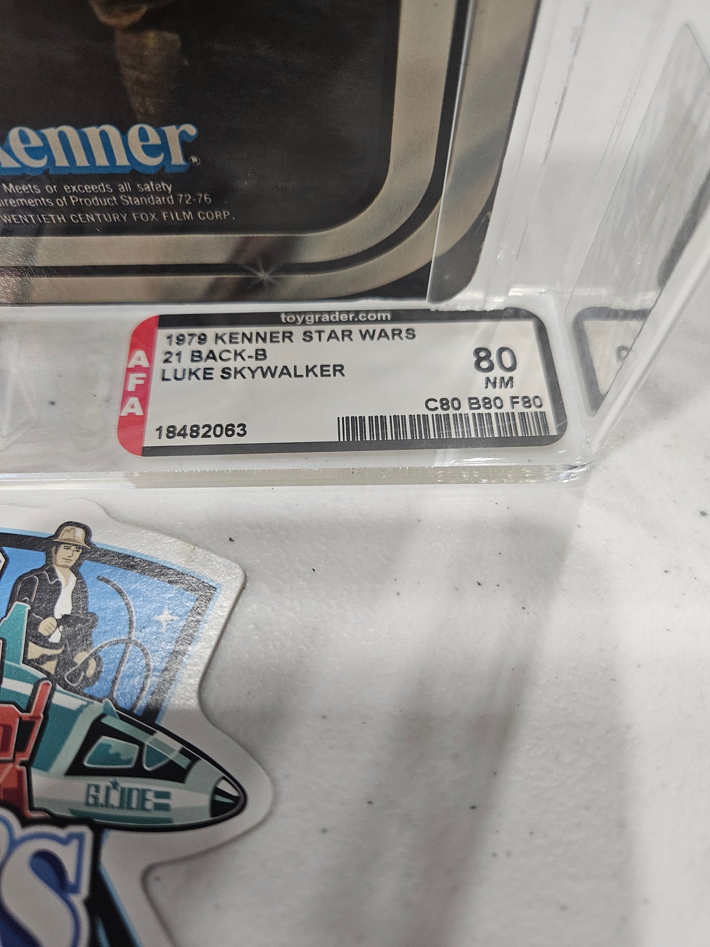 1979 Kenner Star Wars Luke Skywalker 21 Back AFA 80