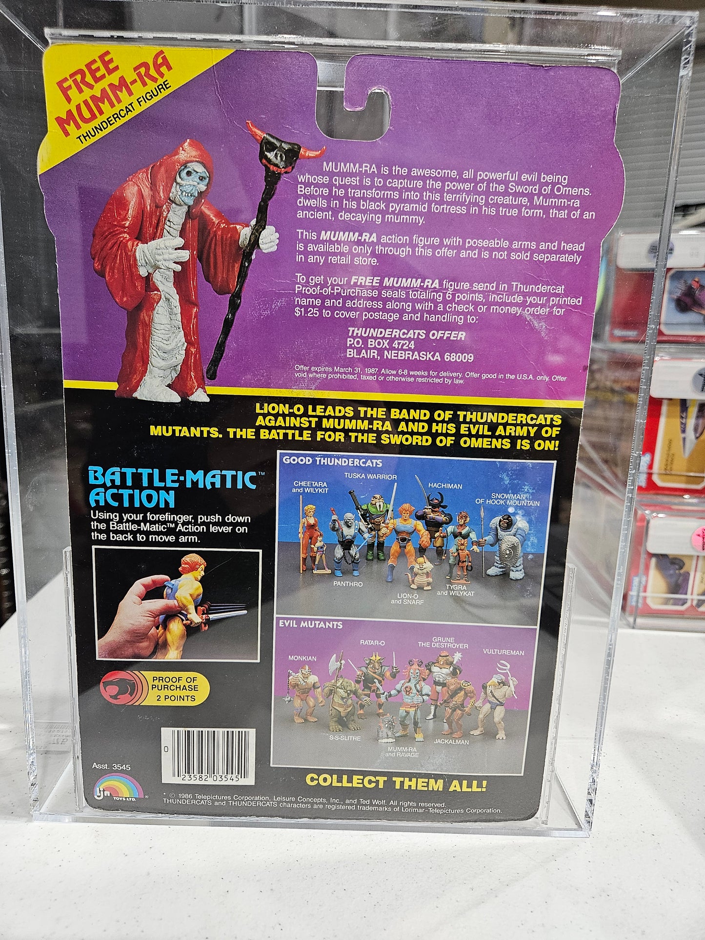 1986 LJN Toys Thundercats Rataro-O AFA 75 EX+/NM