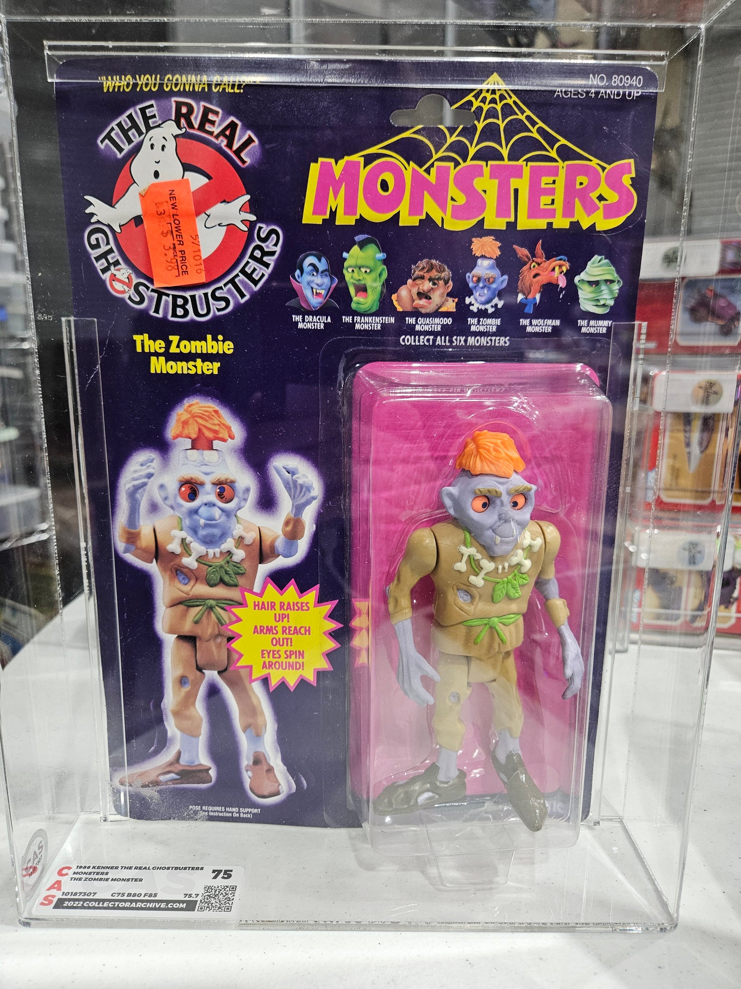 1986 Kenner The Real Ghostbusters The Zombie Monster CAS 75