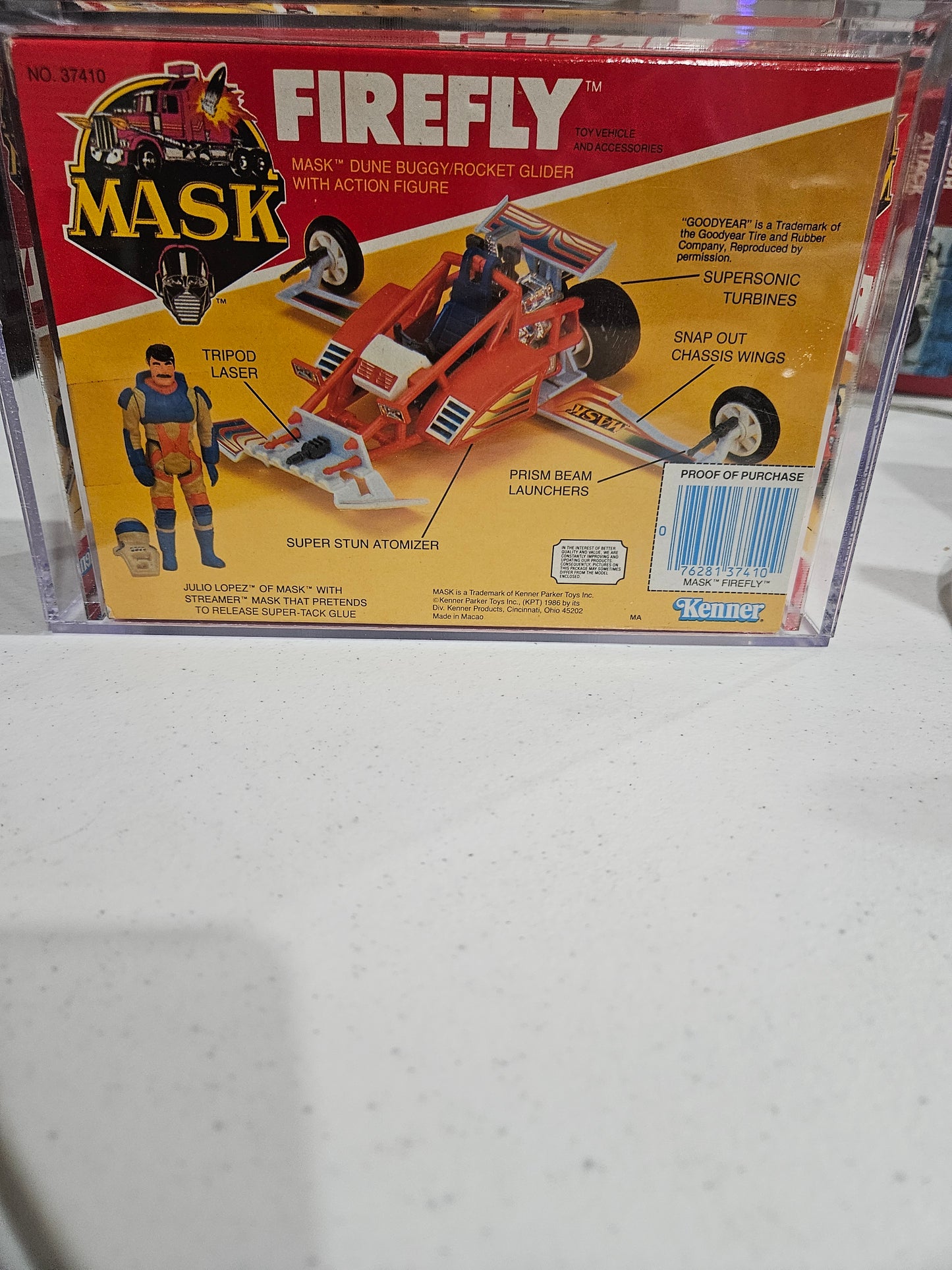 1986 Kenner MASK Firefly AFA 85 NM+