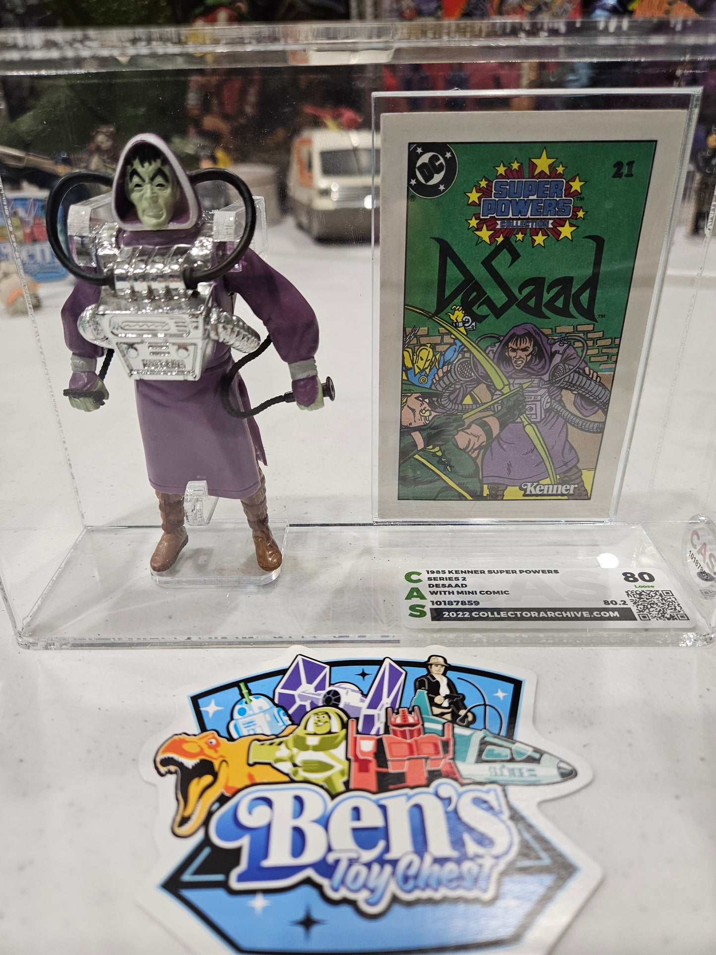 1985 Kenner Super Powers DeSaad w Mini Comic CAS 80
