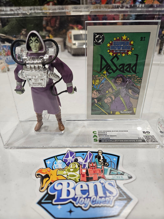 1985 Kenner Super Powers DeSaad w Mini Comic CAS 80