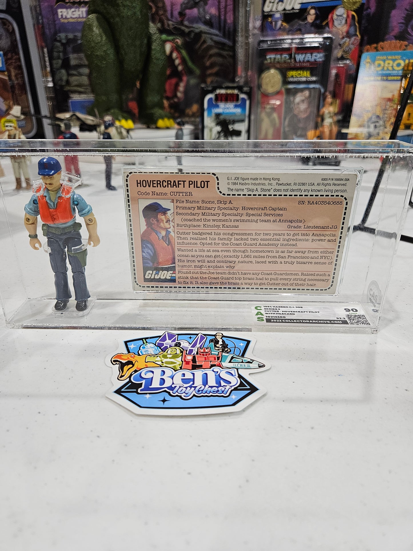 1984 Hasbro GI Joe Cutter Hovercraft Pilot CAS 90