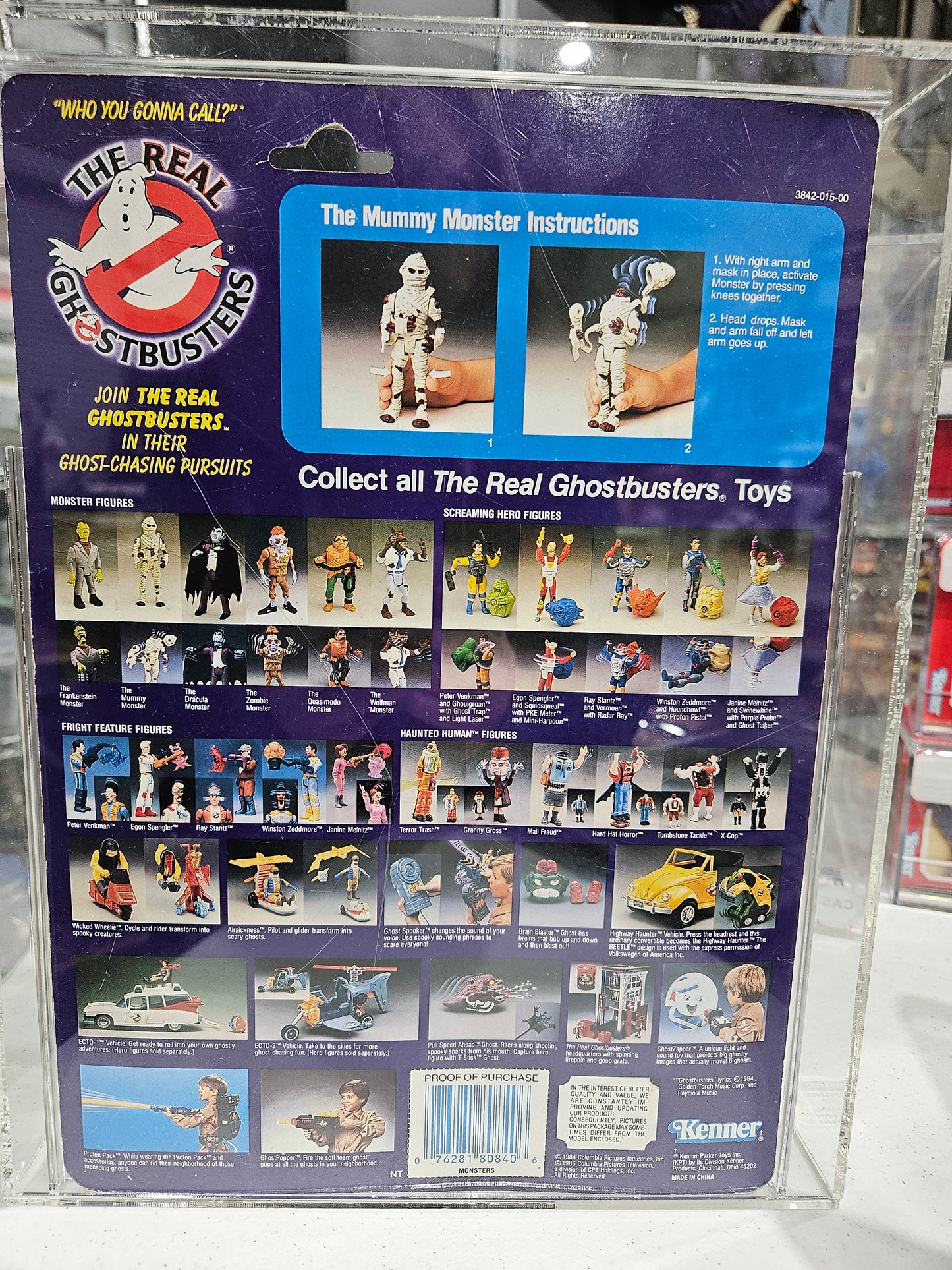 1986 Kenner The Real Ghostbusters The Mummy Monster CAS 75+